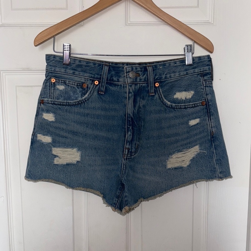 Madewell Relaxed Jean Shorts Blue Size 27